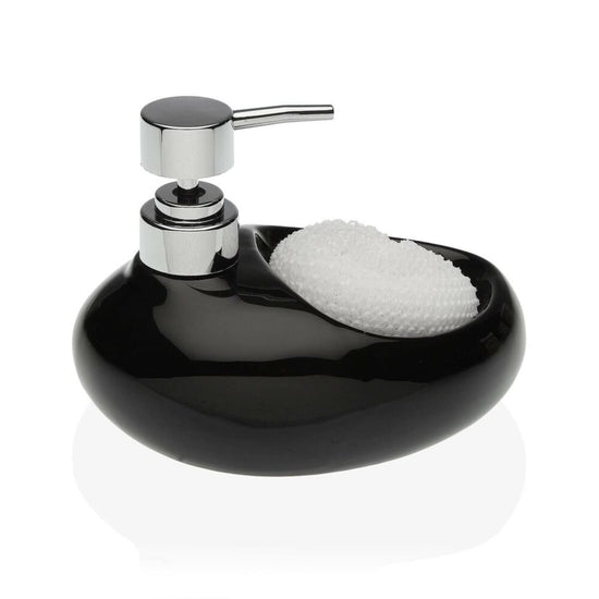 Dispensador jabón con estropajo blanco Versa