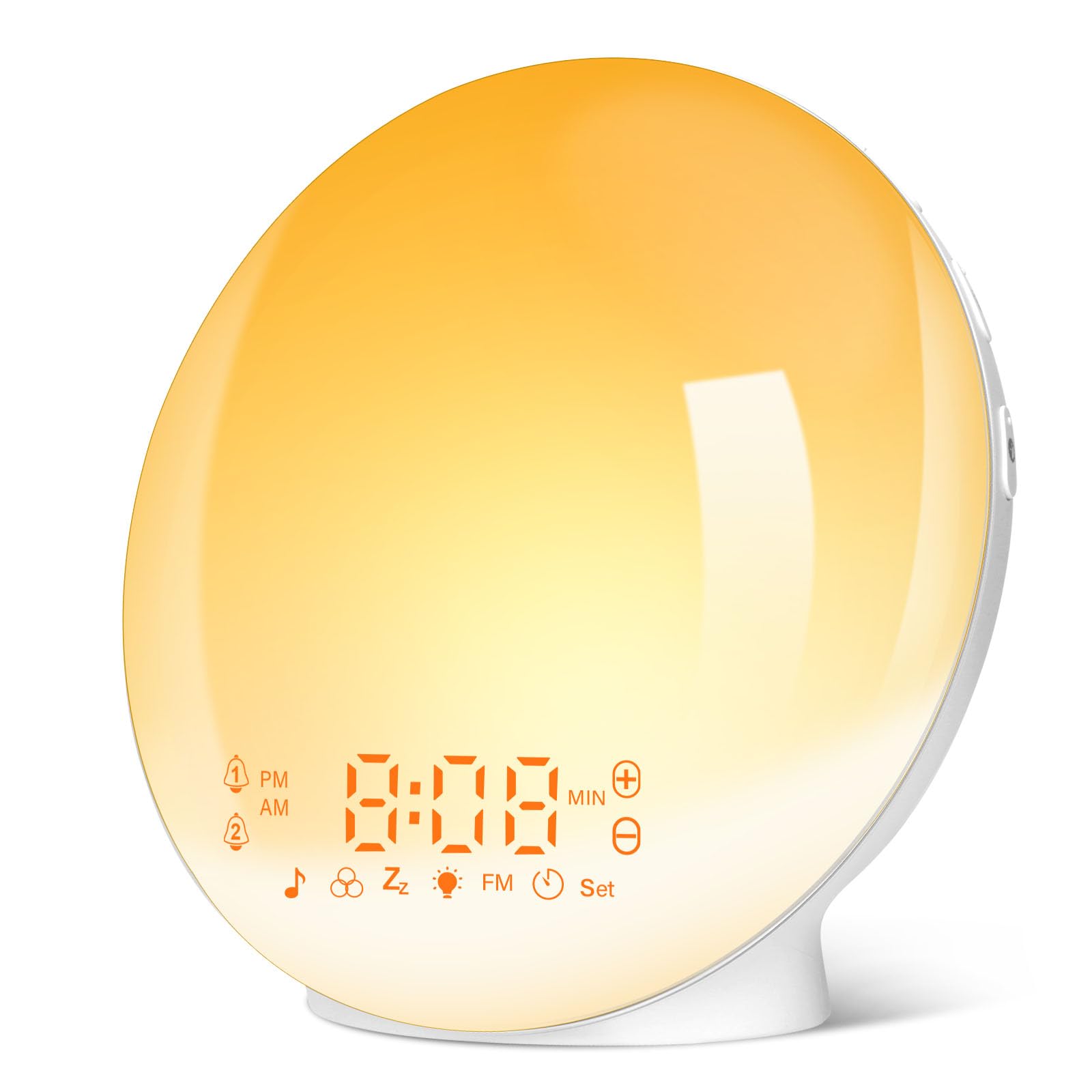 alarma de mesa despertador digital para niños 7 color cambiante luz noche  reloj niñas dormitorio con temperatura interior