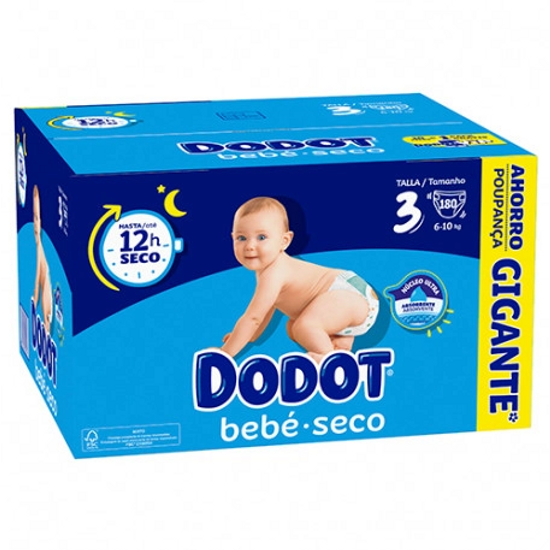 Dodot Dry baby diapers size 3, 6-10 kg, 180 diapers