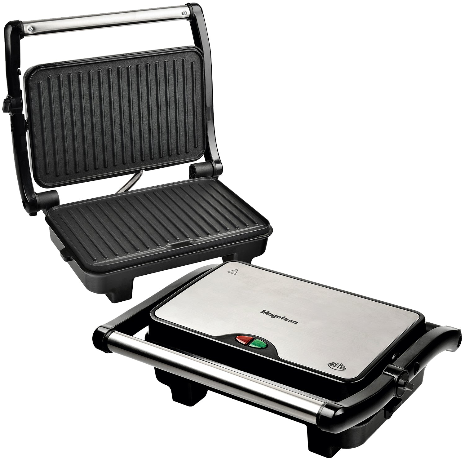 Livoo Plancha y sandwichera eléctrica gris 2200 W