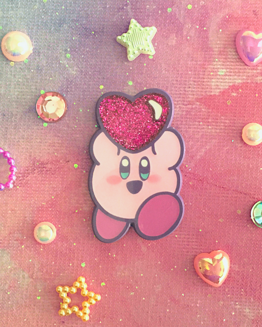 Kawaii Kirby Glitter Pin Bundle – bakakitty