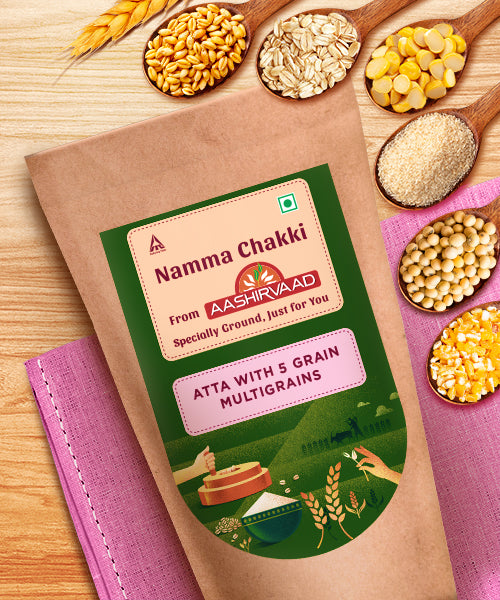 5 Grain Multigrain Atta - Aashirvaad Chakki product image