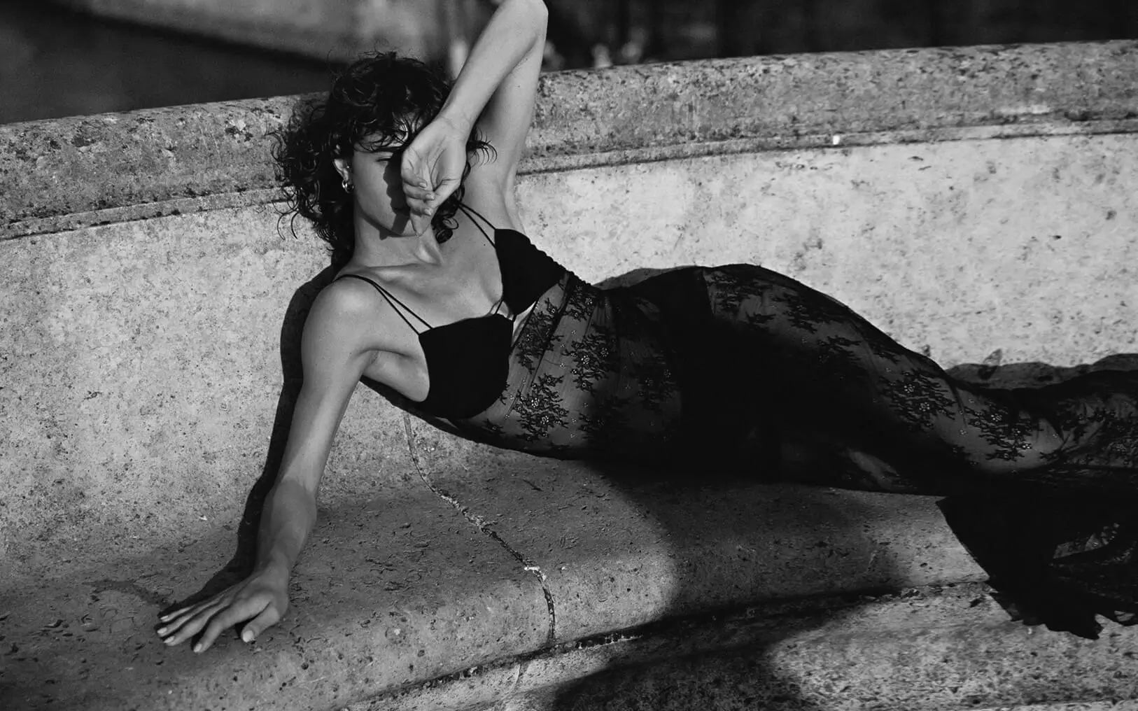 Greta Lace Deep Black in FW23 Collection by Amazuìn