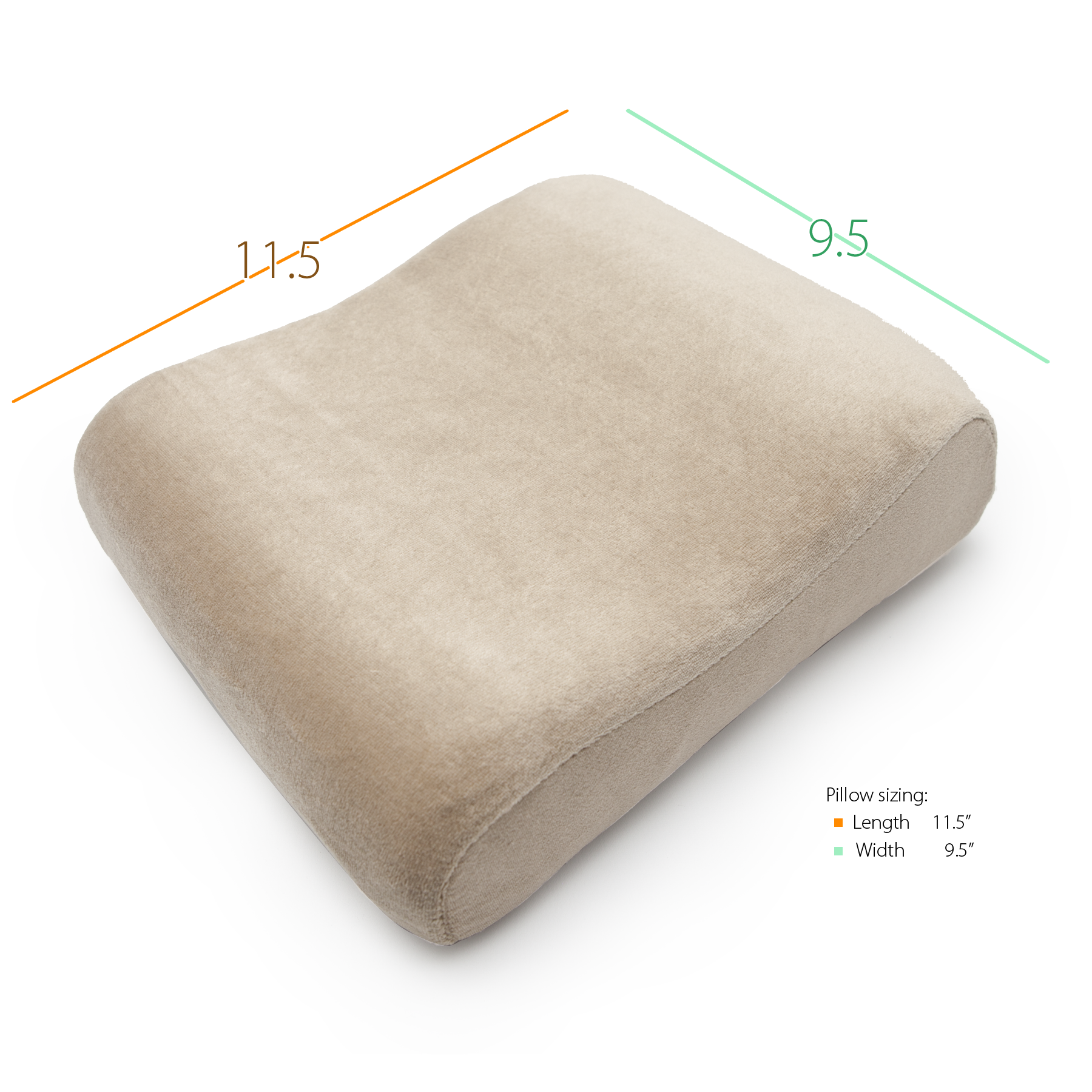 memory foam pillow travel size