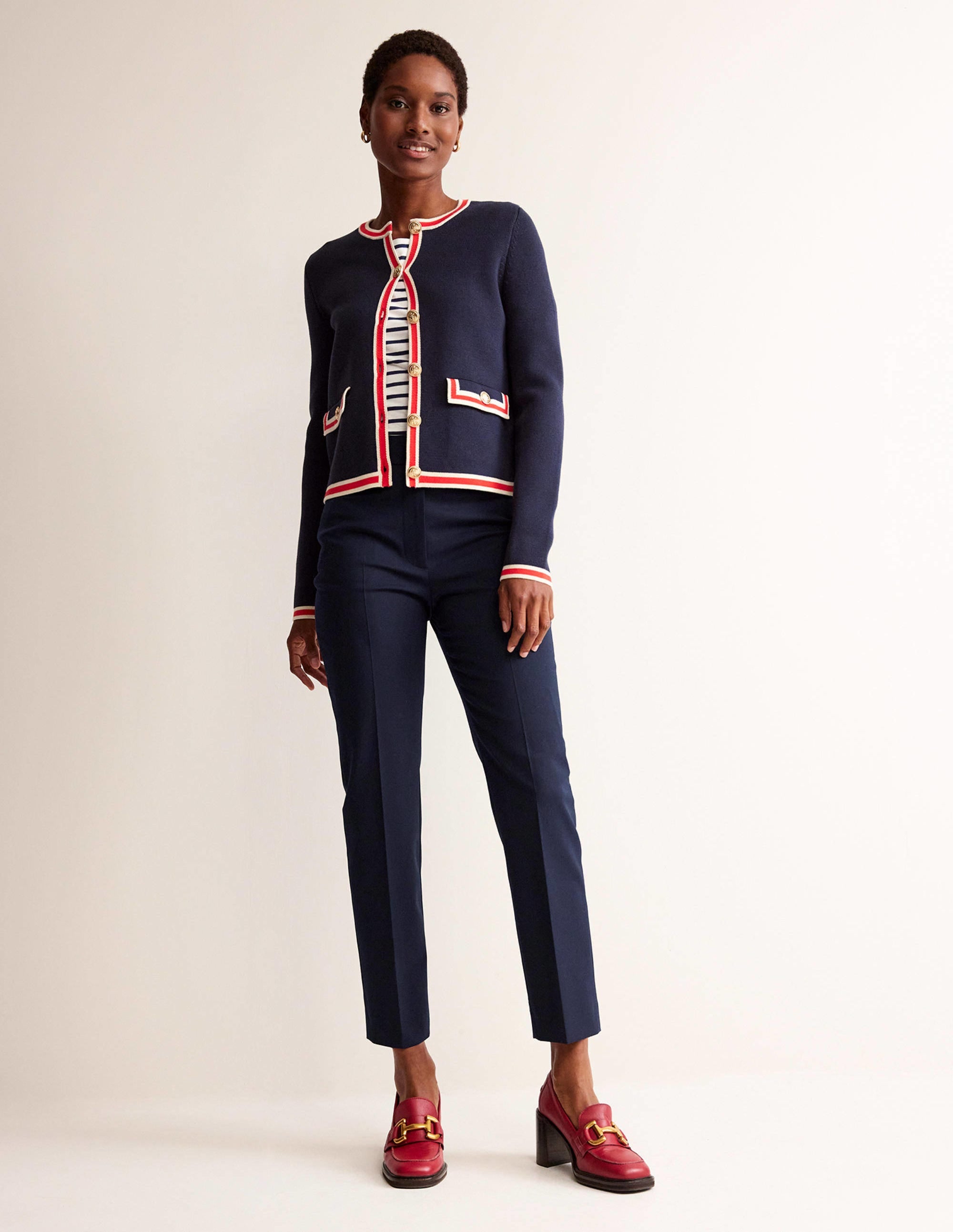 BODEN KEW WOOLTWILL PANTSNAVY WOMEN BODEN