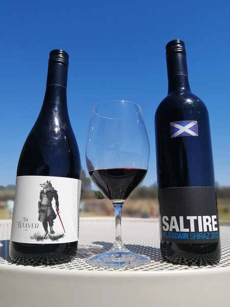 Saltire Red Wines Wulver Shiraz (Left), Alasdair Shiraz (Right)