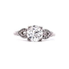 1.14 Vintage Art Deco Engagement Ring