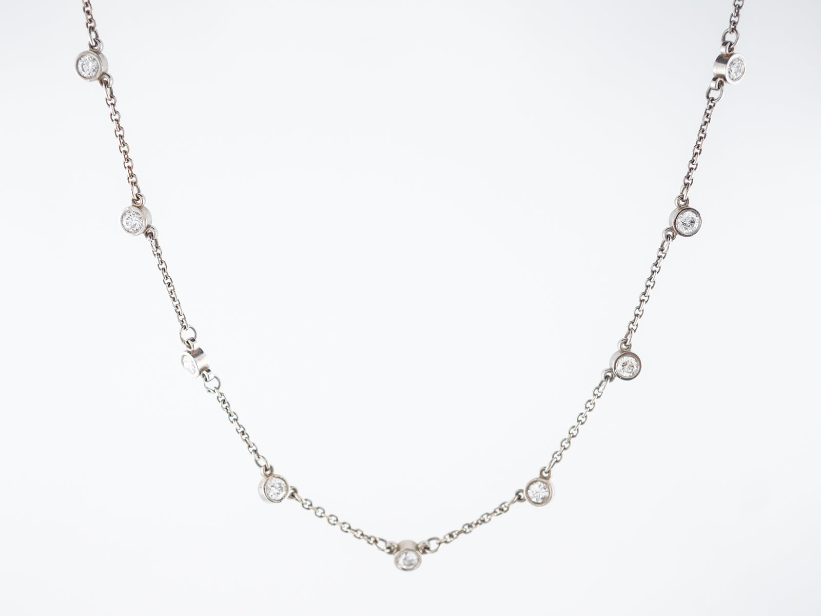 contemporary diamond necklace