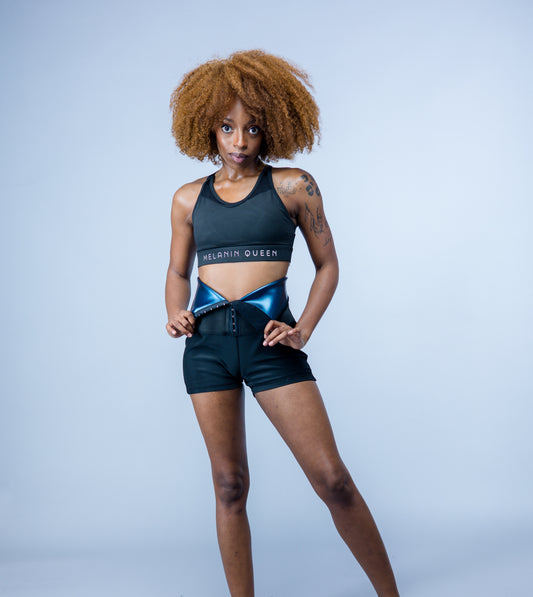 3 Piece Petite Fit Gym Set – Melanin Queen Activewear