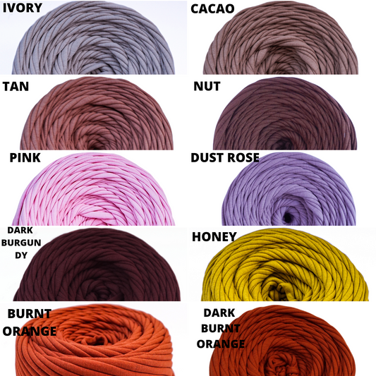 T-shirt yarn for crocheting baskets, bags, rugs and home decor. Jersey –  Knitznpurlz