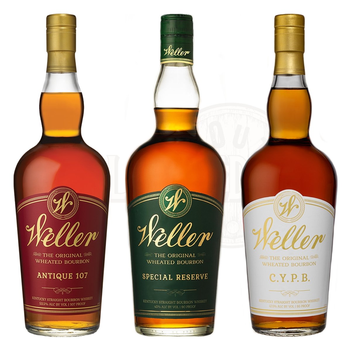 W.L. Weller Antique 107 Bourbon, Special Reserve & C.Y.P.B Bundle