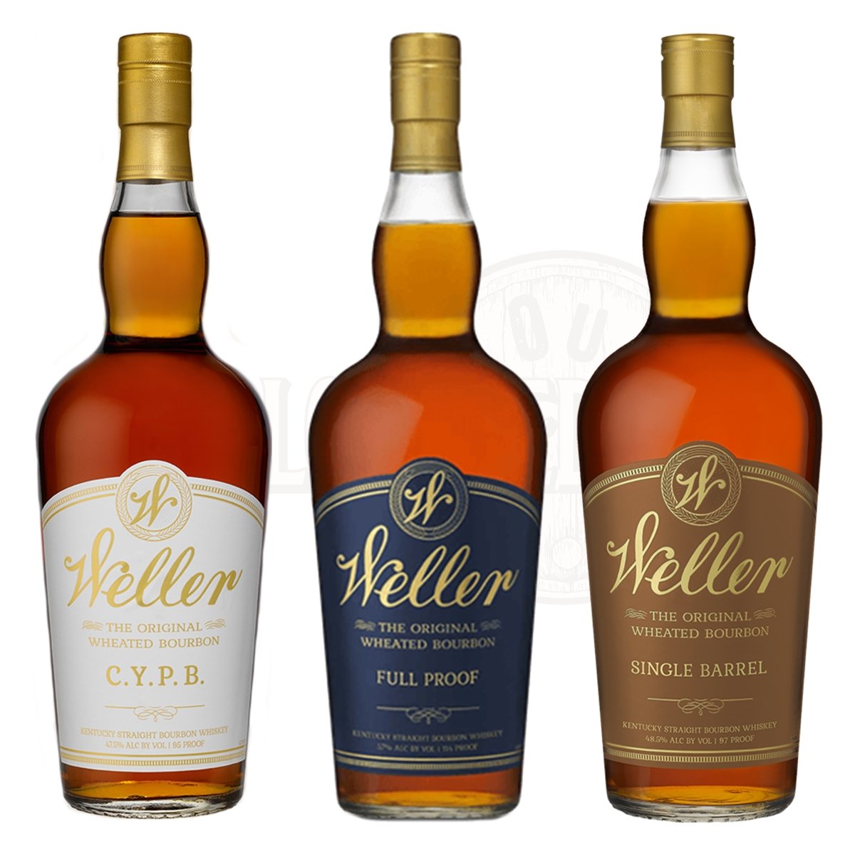 W.L. Weller C.Y.P.B. Bourbon, Full Proof & Single Barrel Bundle