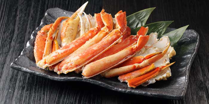 Boiled red crab