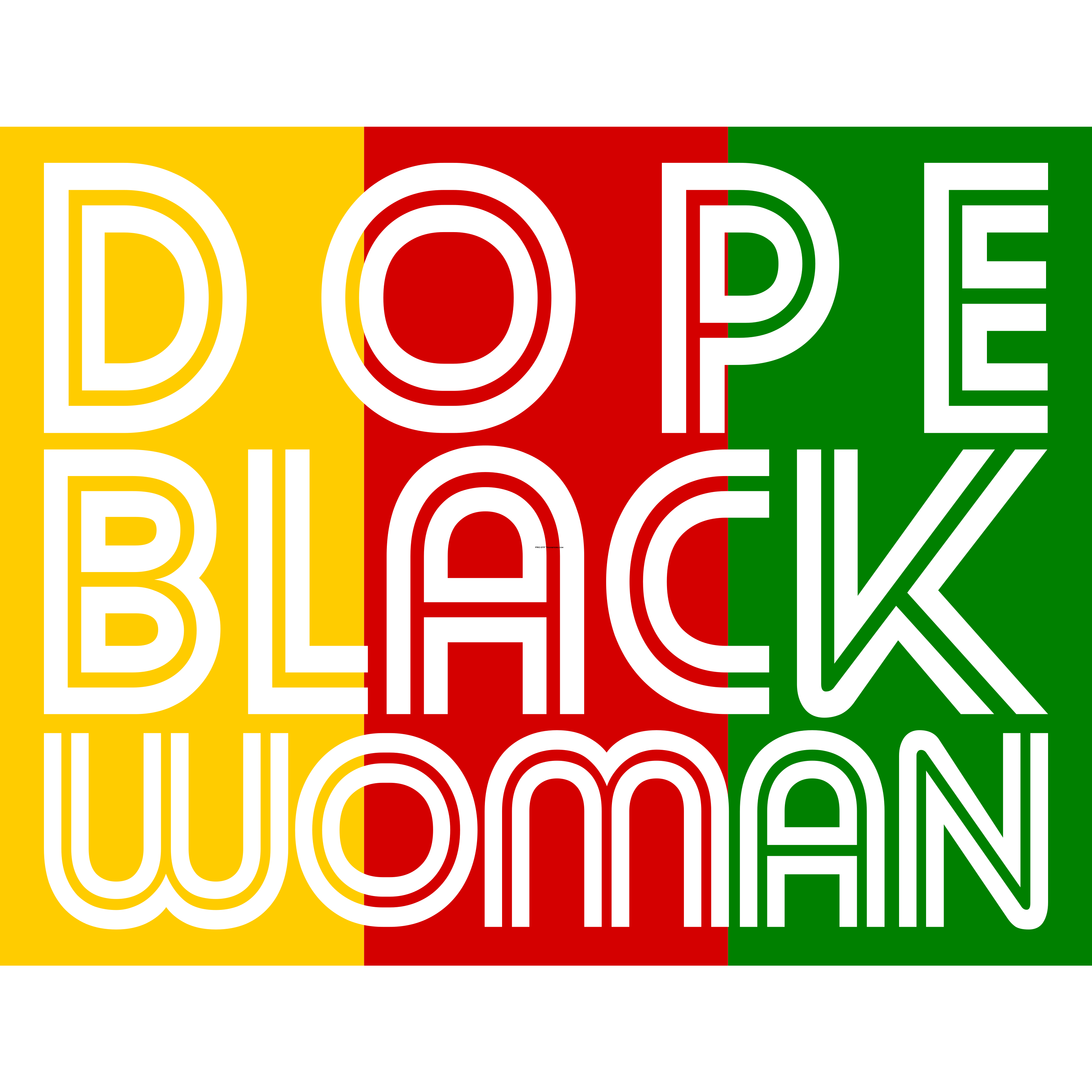 BH92 Dope Black Woman Full Color DTF Transfer – Pro DTF Transfers