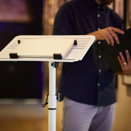 Gravity Stands Universal Laptop Stand with Adjustable Holding Pins and Steel Base - Image 10
