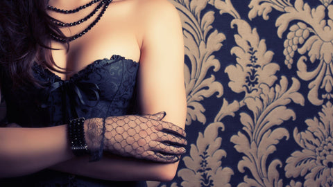 woman wearing corset