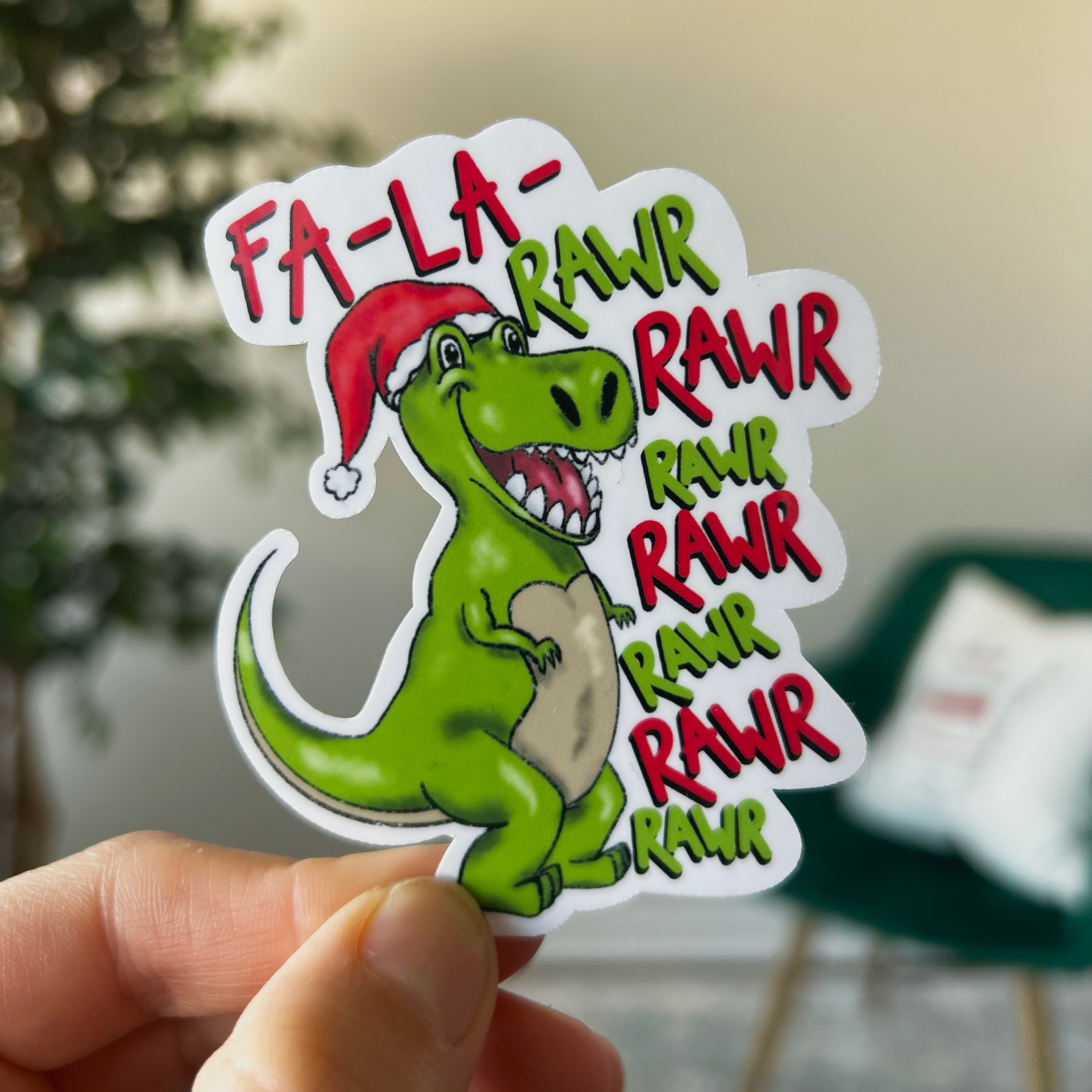 image for The Merry T-Rex Sticker