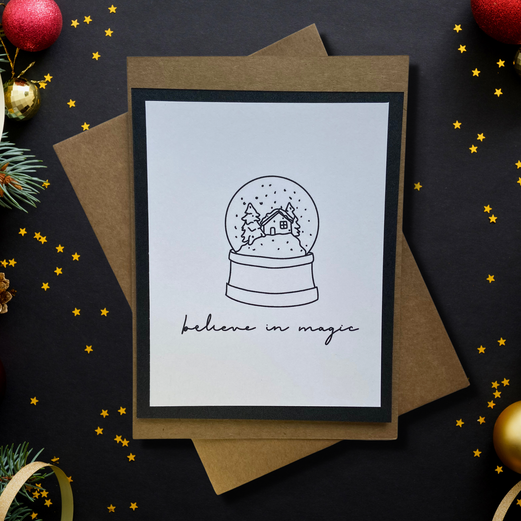 image for Believe in Magic Minimalist Christmas Card