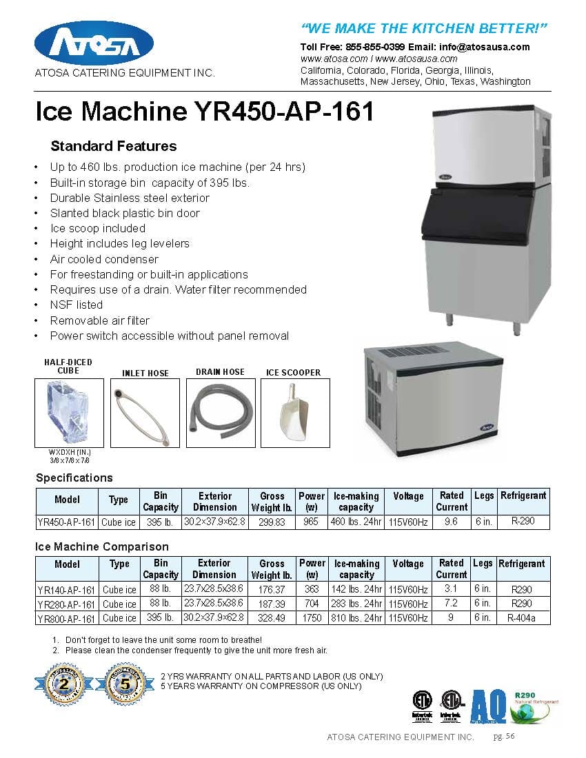 Manitowoc D570 Ice Cube Storage Bin (430 lb Capacity)