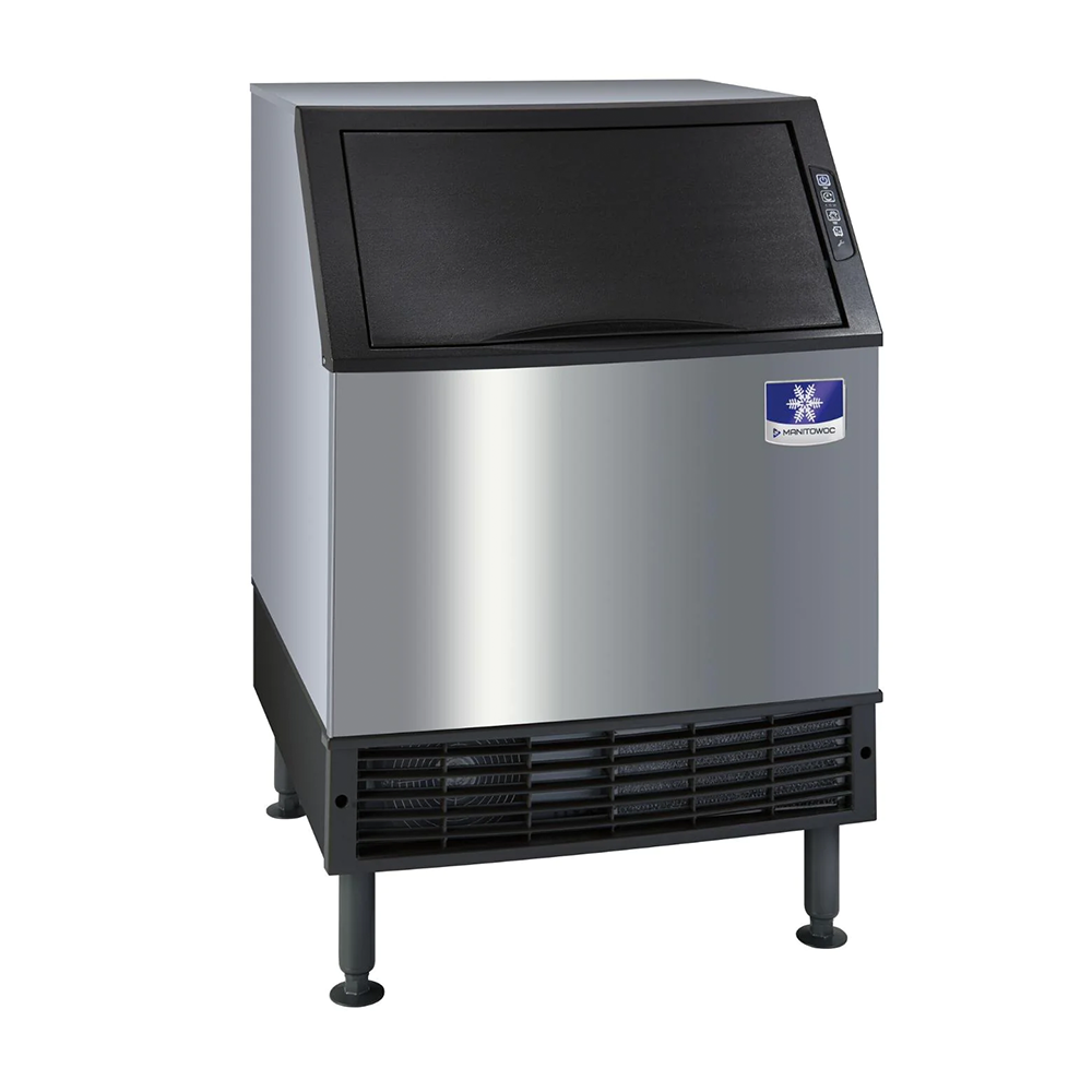 The Manitowoc UYF0140A 137lb NEO Series Undercounter Half Dice Ice Machine, for sale online at Restaurant Equipment & Supply.