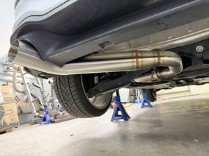 CCdesign MK8 VW Golf GTI 3.5" Single Exit Catback Exhaust (Driver Side) - CCdesignfab