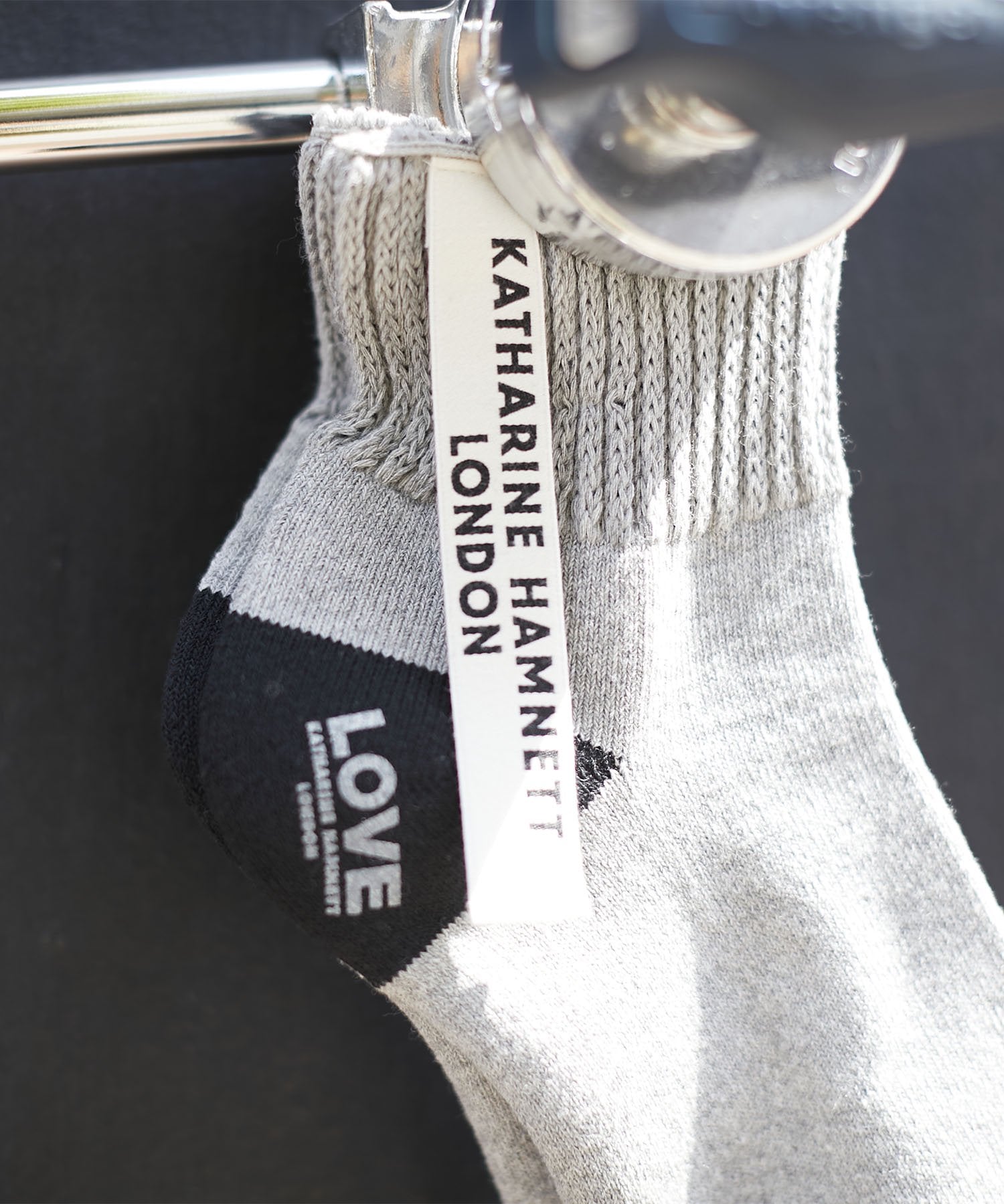 KATHARINE HAMNETT LONDON】Recover ribbon crew socks