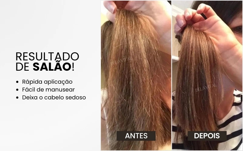 A escova TrimLux proporciona resultado de salão rapidamente