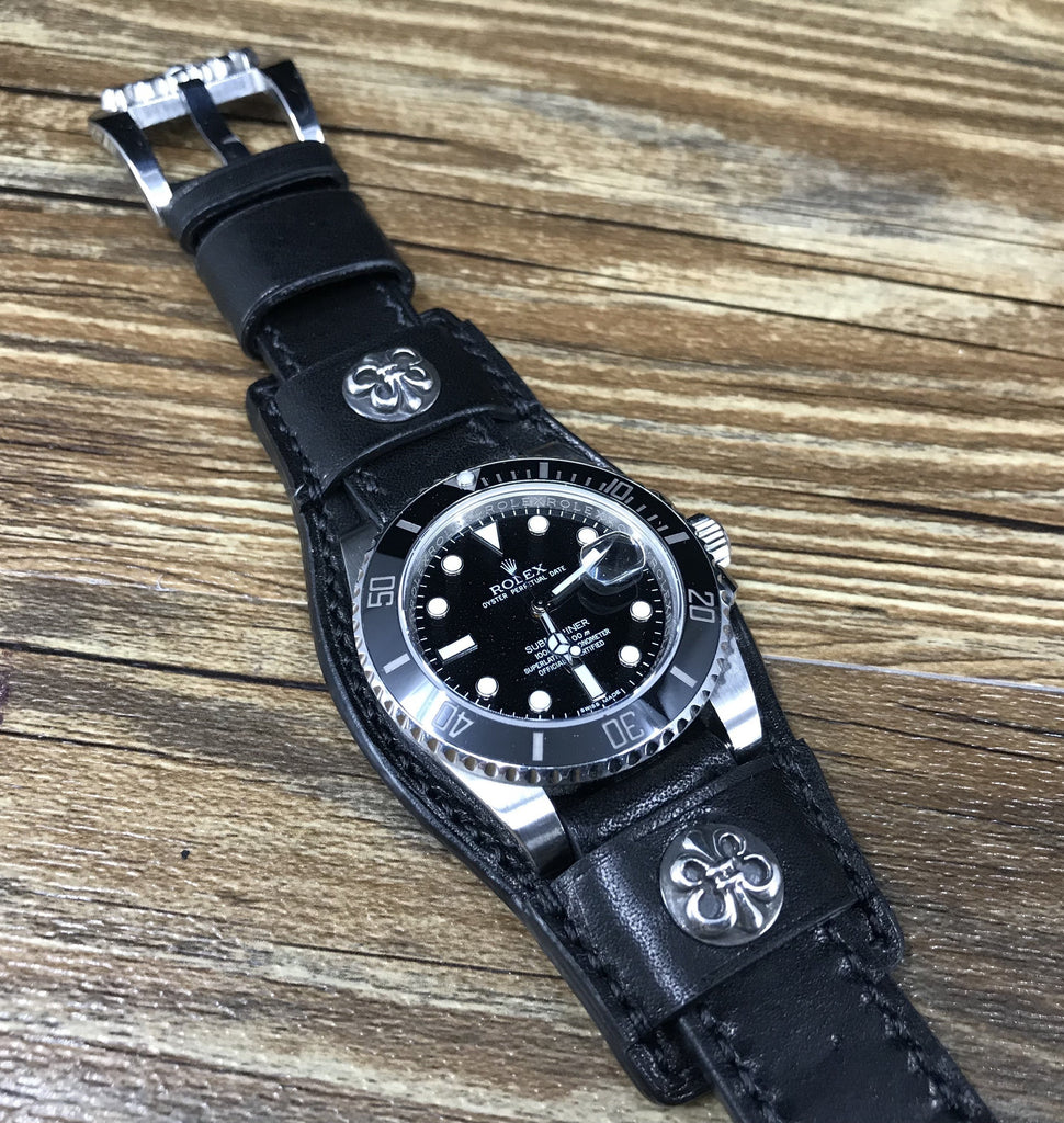Chrome Hearts Leather Watch Strap, 20mm 