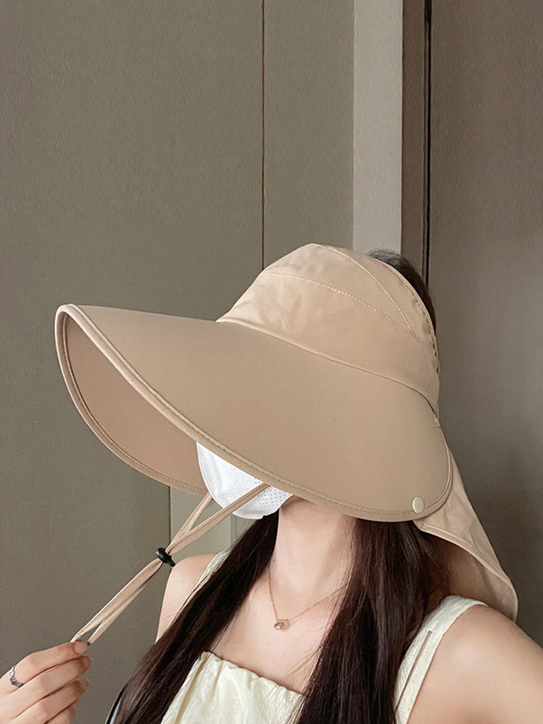 Women Elegant Silk Solid Sun-proof Hat – BUYKUD