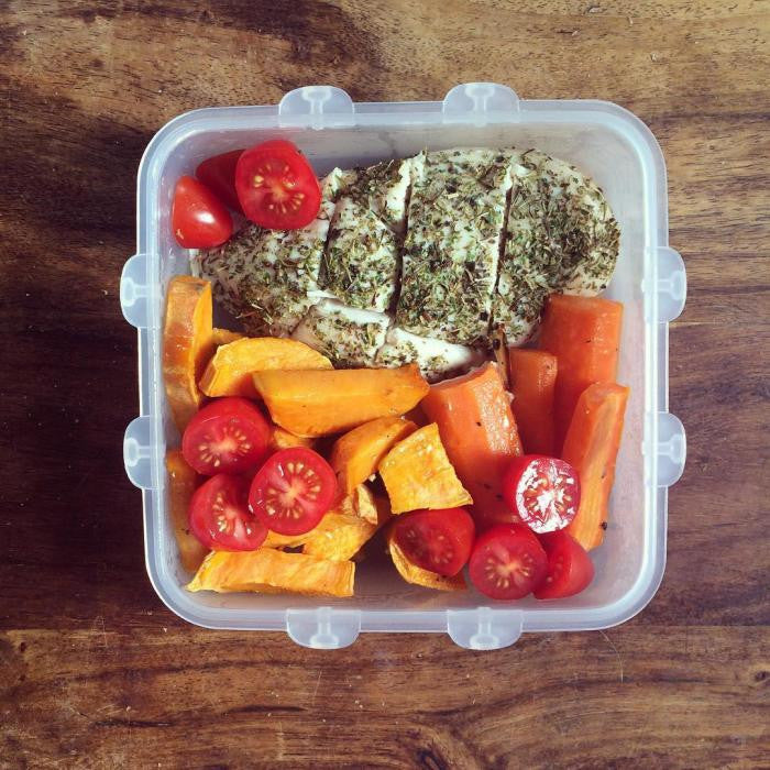 Herb Chicken Breast + Cherry Tomato + Sweet Potato + Carrot