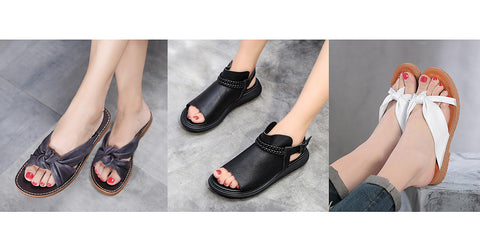 Buykud casual leather shoes for women