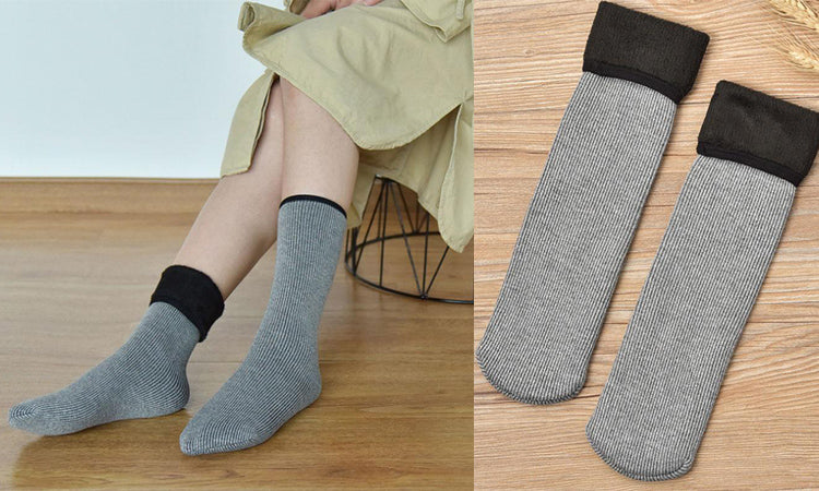 Cotton Wool Casual Keep Warm Bright Silk Women Socks