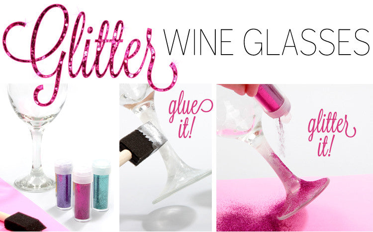 Glitter Wine Glasses-1