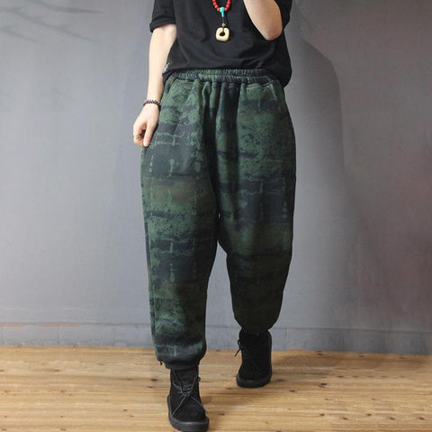 New Winter Velvet Casual Retro Harem Pants