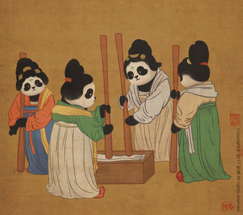 Panda and Ancient Chinese Painting-3