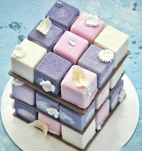 Rubik's Cube Cake-6