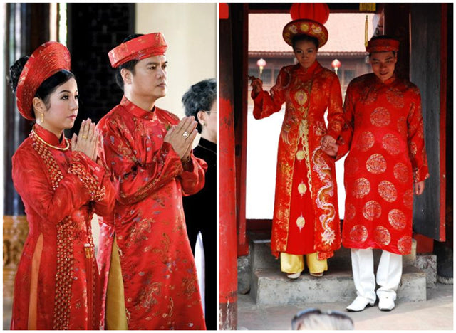 Robes de mariée traditionnelles du Vietnam 1