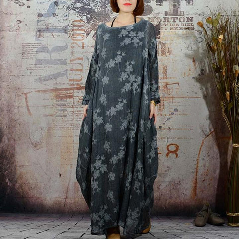 Loose Cotton Linen Dress