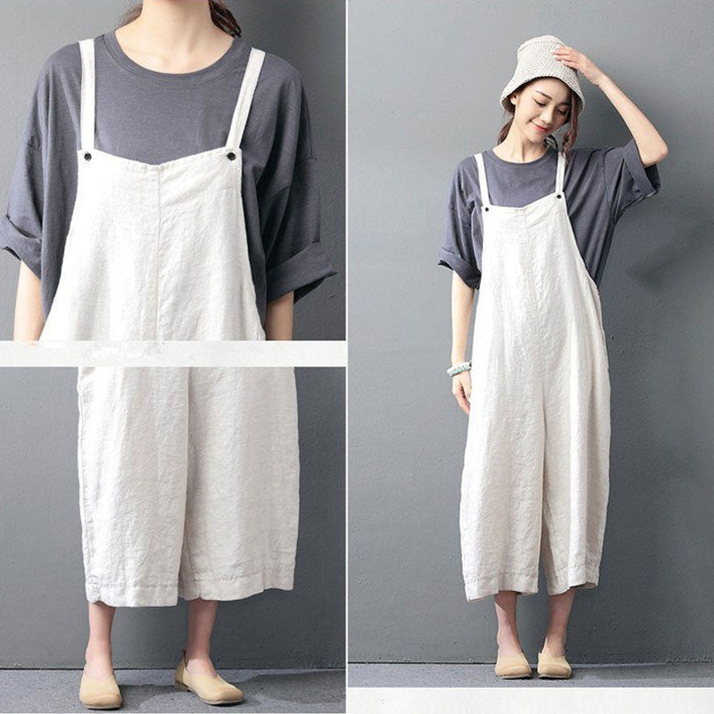 overall dress linen