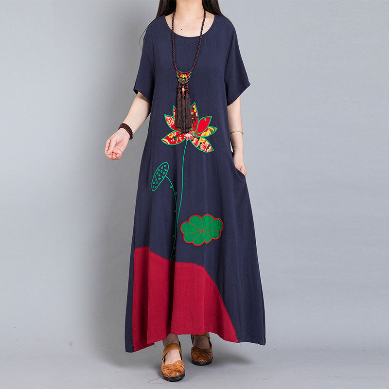 Maxi Dresses & Casual Long Dresses in Loose Vintage Styles | BUYKUD