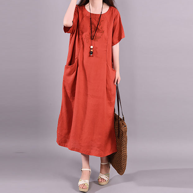 Plus Size Dresses, Cotton and Linen Dresses, Casual Loose Style Dresses ...