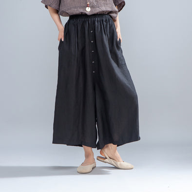 Plus Size Pants for Women | Loose Fitting Cotton Linen Harem Pants