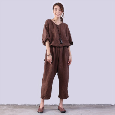 New Casual Loose Jumpsuits Products | Latest Linen Cotton Jumpsuits ...