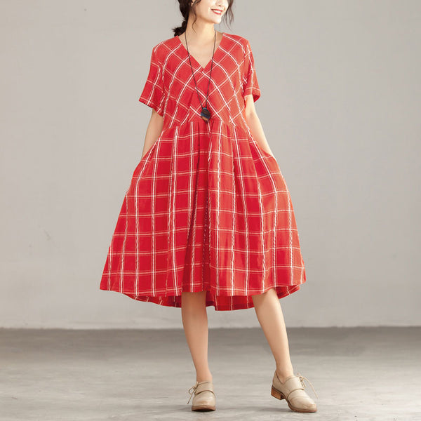 Buykud---Casual loose fitting cotton linen clothing online