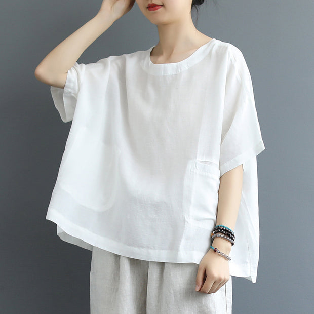 Online buy best women summer shirt, cotton linen shirt, Ladies casual ...