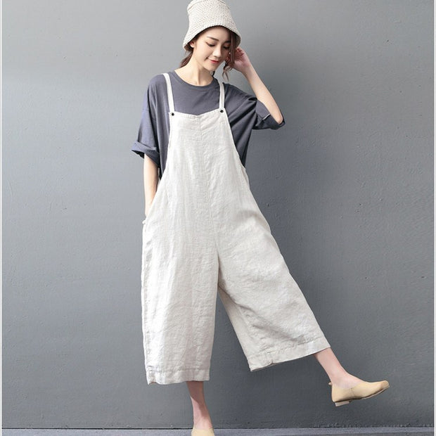 overall dress linen