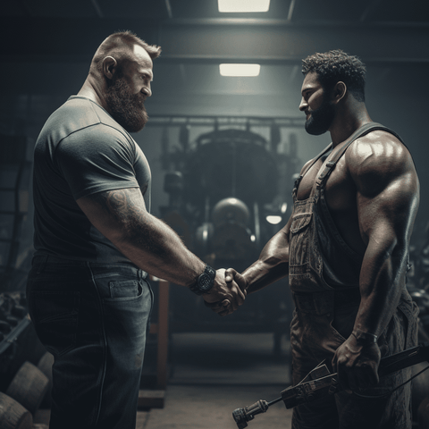 Powerlifter x Bodybuilder