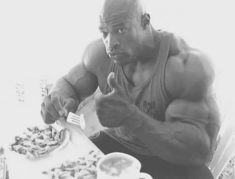 Ronnie coleman eating