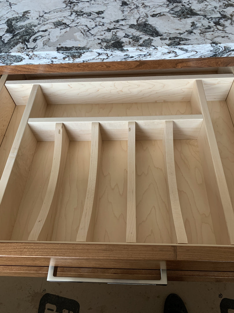 DIY Upright Utensil Drawer Organizer