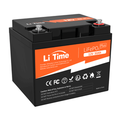 LiTime 12V 50Ah LiFePO4 Lithium Battery, Marine, RV, Fish Finder